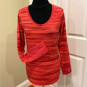 Athleta reversible t-shirt with long sleeves